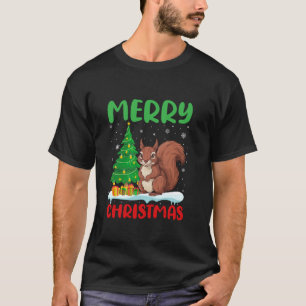 Eichhörnchen Tree Xmas Sweater Men Ugly Christma T-Shirt