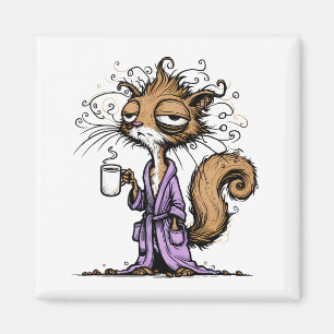 Eichhörnchen trinken Kaffee Magnet