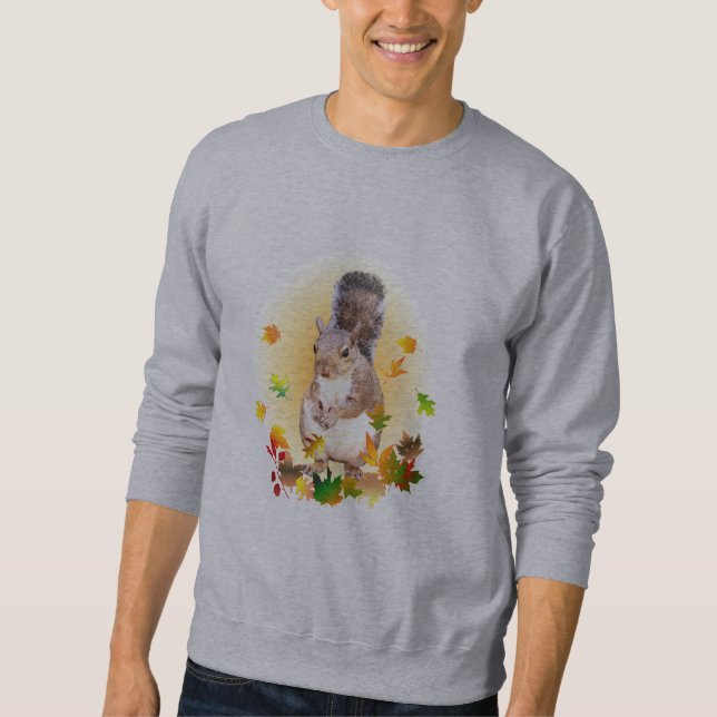 Eichhörnchen und Herbstlaub Sweatshirt