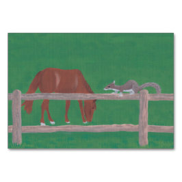 Eichhörnchen und Lesekarten für Erwachsene Tischnummer