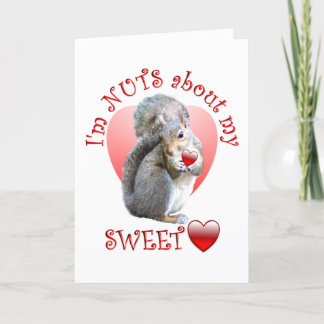 Eichhörnchen Valentine Feiertagskarte