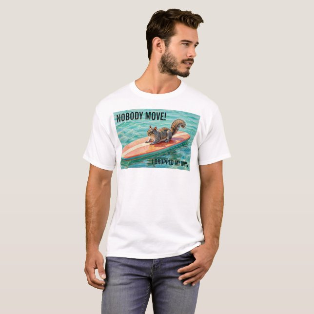Eichhörnchen verlorene Nüsse T-Shirt (Vorne ganz)