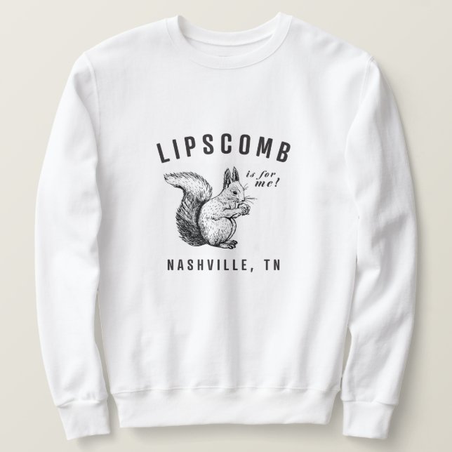 Eichhörnchen von Lipscomb Sweatshirt (Design vorne)