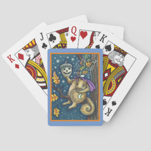 EICHHÖRNCHEN VON SLEEPY HOLLOW & EICHEL, LUSTIGES  SPIELKARTEN