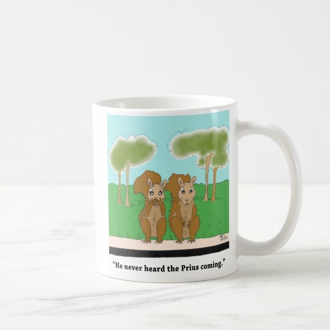 Eichhörnchen vs. Prius Tasse (Rechts)