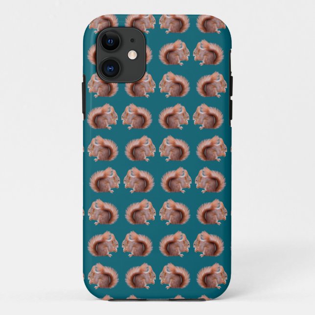 Eichhörnchen-Wahnsinn iPhone 5 Hülle (Rückseite)