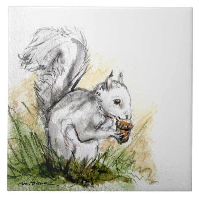 Eichhörnchen weg. . . fliese (Vorderseite)