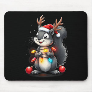 Eichhörnchen Weihnachten 2024 mit Licht & Lampe; U Mousepad