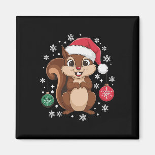 Eichhörnchen Weihnachten Frohe Weihnachten Festlic Magnet