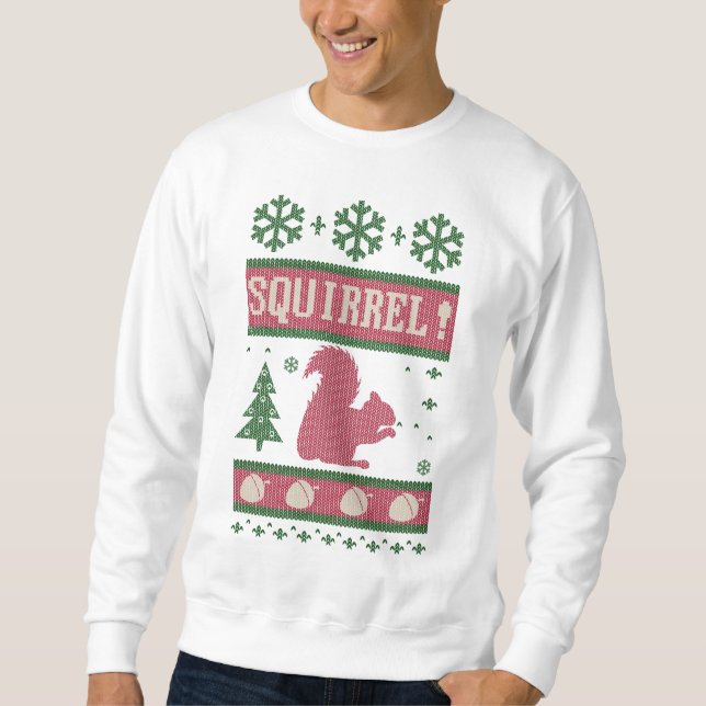 Eichhörnchen-Weihnachten Sweatshirt (Vorderseite)