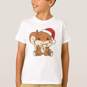 Eichhörnchen Weihnachten Wintertiere Feiertage Eic T-Shirt
