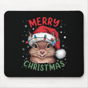 Eichhörnchen Weihnachtsbaum Lichter Xmas Sweater M Mousepad