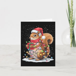 Eichhörnchen Weihnachtsbeleuchtung Dekoration Funn Karte