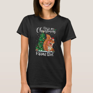 Eichhörnchen Weihnachtsbeleuchtung Pajama Eichhörn T-Shirt