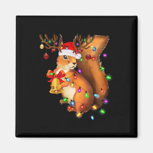 Eichhörnchen Weihnachtsfamilie Matching Pajama Xm Magnet