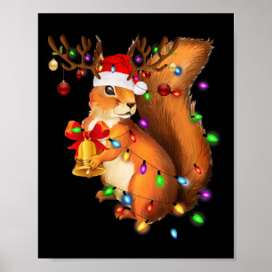 Eichhörnchen Weihnachtsfamilie Matching Sweater P Poster