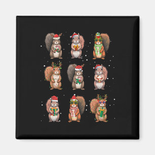 Eichhörnchen Weihnachtslichter Dekor Lustiges Eich Magnet