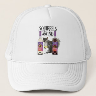 Eichhörnchen & Wein - Funny Squirrel Lover und Wei Truckerkappe