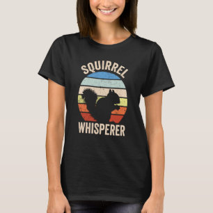 Eichhörnchen Whisperer Vintag Sunset Niedlich Wome T-Shirt