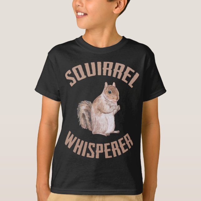 Eichhörnchen Whisperwälder Tierquirle Lover T-Shirt (Vorderseite)