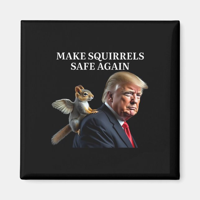 Eichhörnchen wieder sicher Erdnuss Eichhörnchen P' Magnet (Vorne)