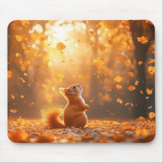 Eichhörnchen Wildtier Liebendes Porträt Mousepad