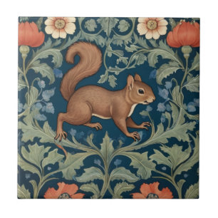 Eichhörnchen William Morris Stil Richtig gegenüber Fliese