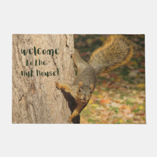 Eichhörnchen Willkommen im Nut House Doormat Fußmatte