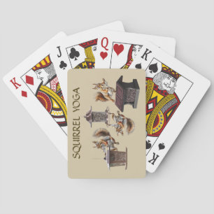 Eichhörnchen Yoga Spielkarten
