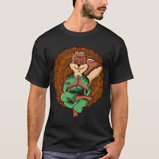 Eichhörnchen Zen Yoga T-Shirt (Vorderseite)