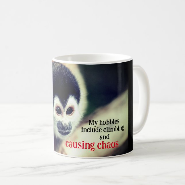 Eichhörnchenaffe Kaffeetasse (VorderseiteRechts)