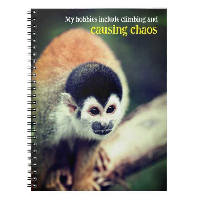 Eichhörnchenaffe Notizblock (Vorderseite)
