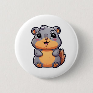 Eichhörnchenbild des Cartoon Button