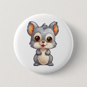 Eichhörnchenbild des Cartoon Button
