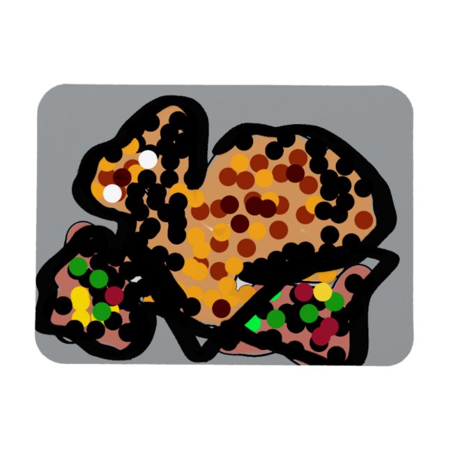 Eichhörnchendotart Magnet (Horizontal)