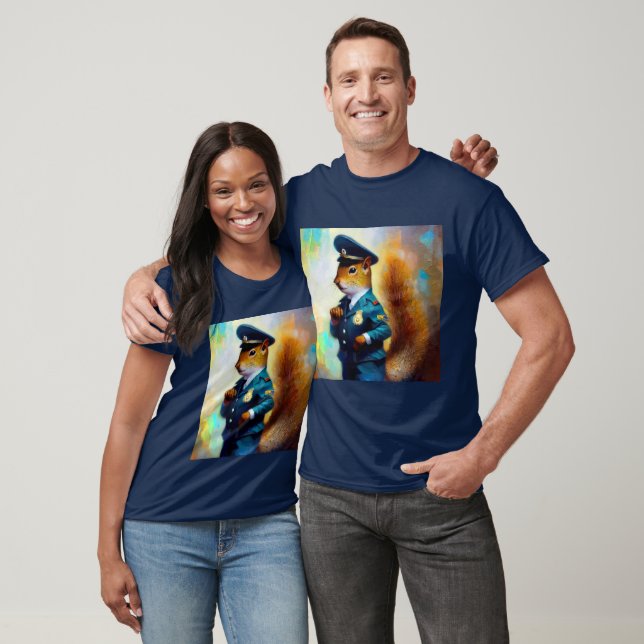 Eichhörnchenpolizist T-Shirt (Unisex)