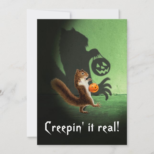 Eichhörnchenschatten Einladung (Vorderseite)