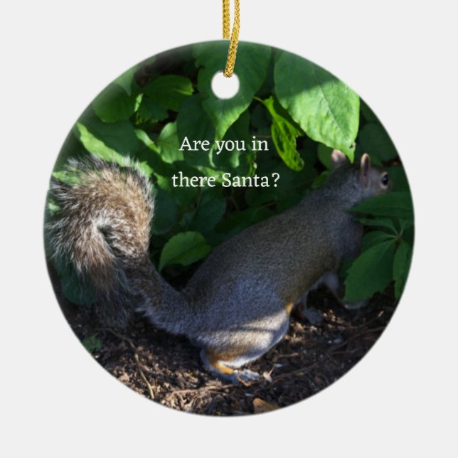 Eichhörnchenverzierung Keramik Ornament (Vorne)