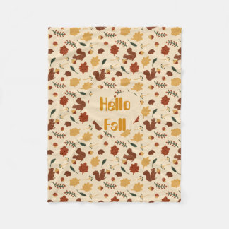 Eichhörnchenwald Fleecedecke