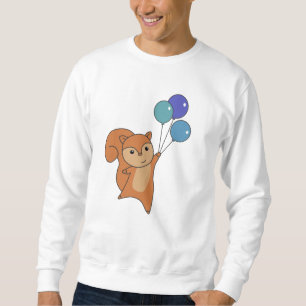 Eichhörnchenwald Fliegen Balloons Sweatshirt