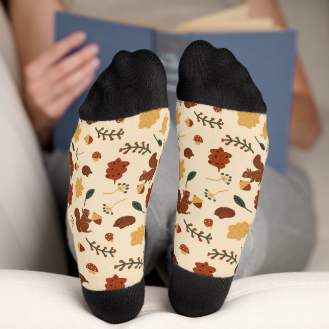 Eichhörnchenwald Socken (Unterseite)