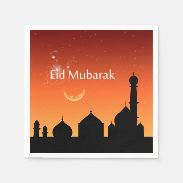 Eid Abends-Himmel - Papierserviette (Vorderseite)