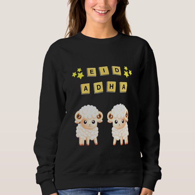 Eid Adha Mubarak Eid Muslime Sweatshirt (Vorderseite)