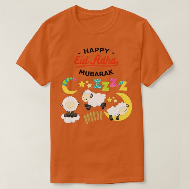 Eid Al Adha Eid Mubarak Happy Eid Day Muslim T-Shirt (Design vorne)