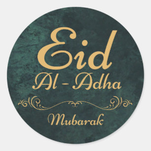 EID AL ADHA MUBARAK 2024 RUNDER AUFKLEBER