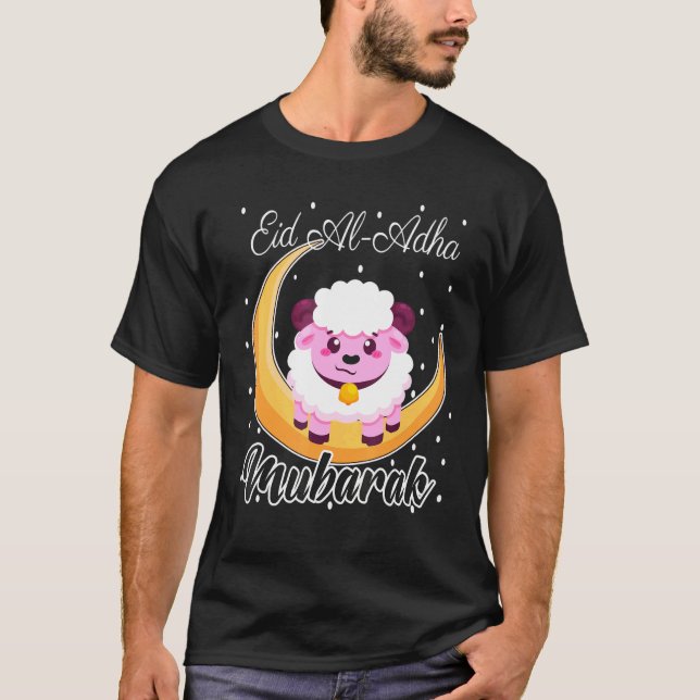 Eid Al Adha Mubarak Cooles islamisches Happy Eid A T-Shirt (Vorderseite)