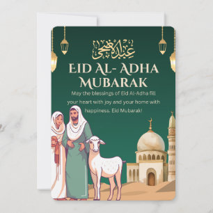 Eid al-Adha Mubarak Grußkarte Einladung