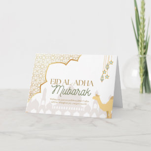 Eid Al-Adha Mubarak Kamelkarte 2026 Karte