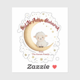 Eid Al-Adha Mubarak Pink Aufkleber