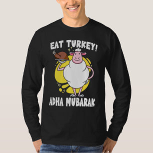 Eid Al-Adha Mubarak Sheep essen Türkei Muslim Eid T-Shirt